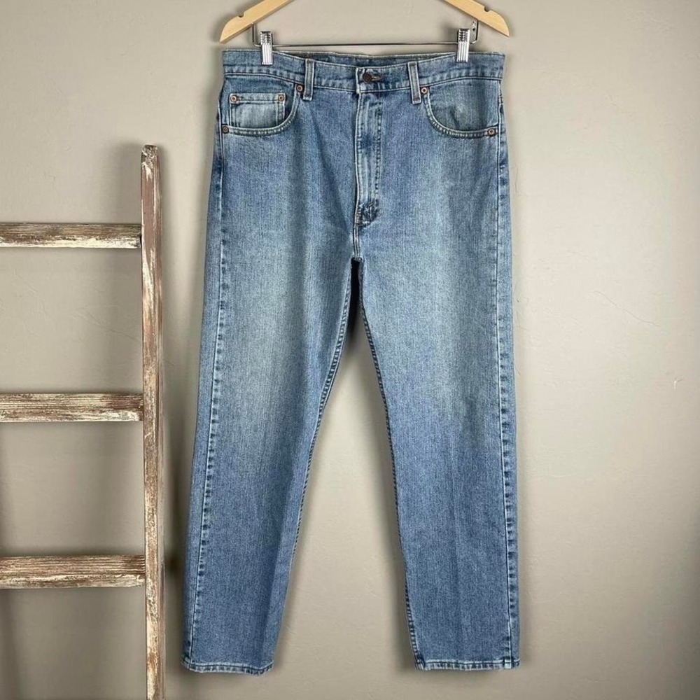 Vintage 93' USA Levi 505 Relax Fit Blue Denim Jeans‎ size 35x30